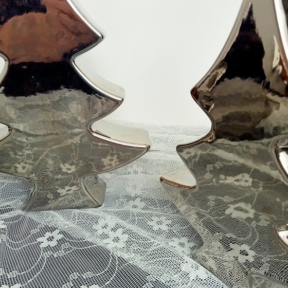 Image 1 of Dekorative Weihnachtsbäume Keramik Lack