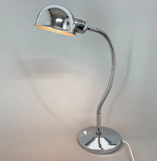 1960'S Chrom verstellbare Tischlampe, Italien
