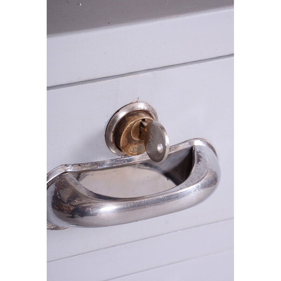 Image 1 of Schreibtisch mit Stuhl aus lackiertem Holz und verchromtem Stahl von Hynek Gottwald, Tschechische Republik 1930er Jahre