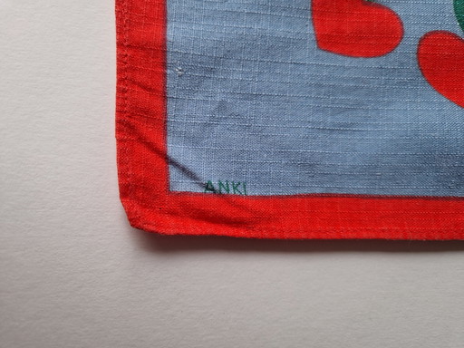 Vintage schwedische Weihnachten Läufer - Signiert