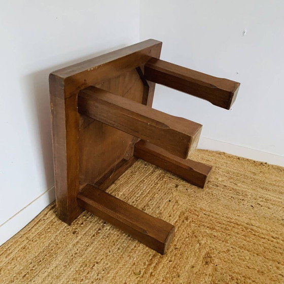 Image 1 of Tisch Karo Rot Signiert