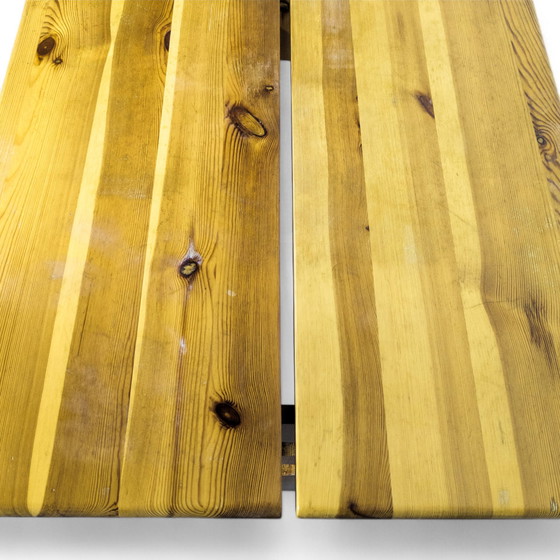 Image 1 of Skulpturale Esstischgarnitur aus Kiefer von Gilbert Marklund für Furusnickarn Ab, 1970er Jahre