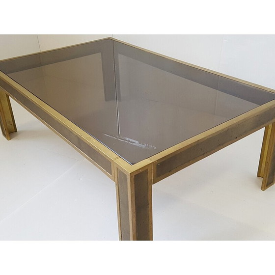 Image 1 of Vintage Couchtisch aus Bronze und Glas, 1970