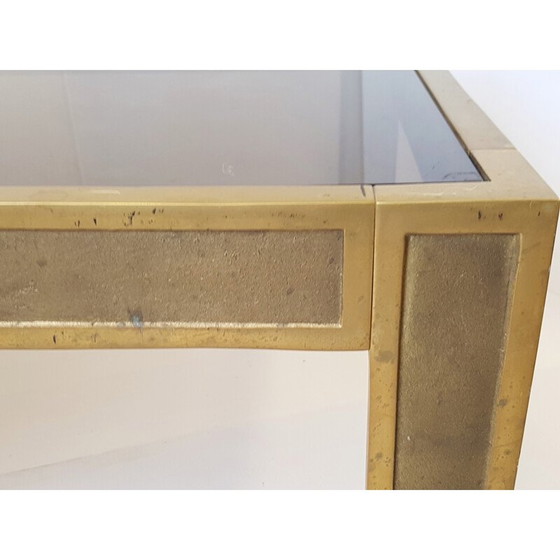 Image 1 of Vintage Couchtisch aus Bronze und Glas, 1970