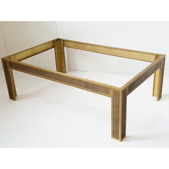 Image 1 of Vintage Couchtisch aus Bronze und Glas, 1970