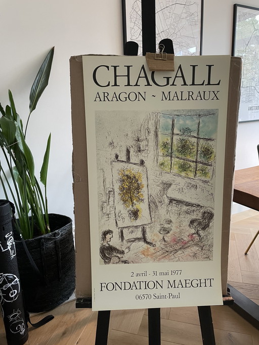 Marc Chagall (1887-1985), Aragon- Malraux, Stiftung Maeght, Gedruckt in Frankreich