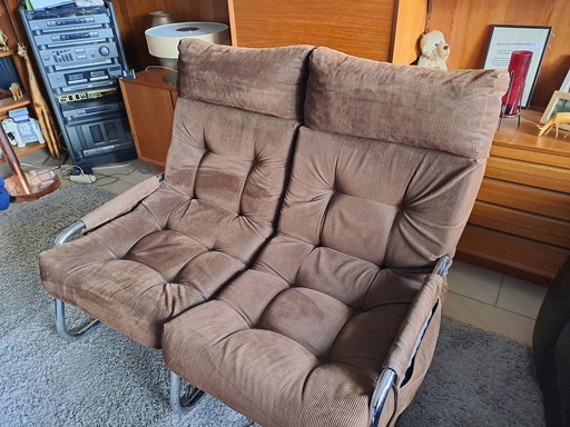 Mid Century Sofa Gillis Lundgren Stahlrohrrahmen 70Er Ikea