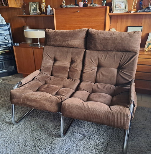 Mid Century Sofa Gillis Lundgren Stahlrohrrahmen 70Er Ikea