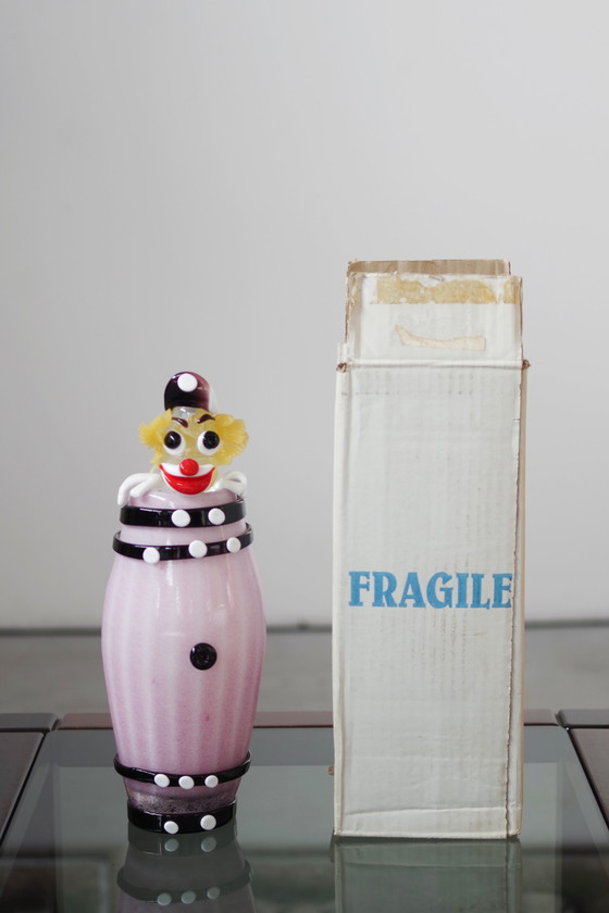 Image 1 of Vintage Murano Glas Clown-Skulptur - 1990S/2000S Sammlerstück, Neu In Box