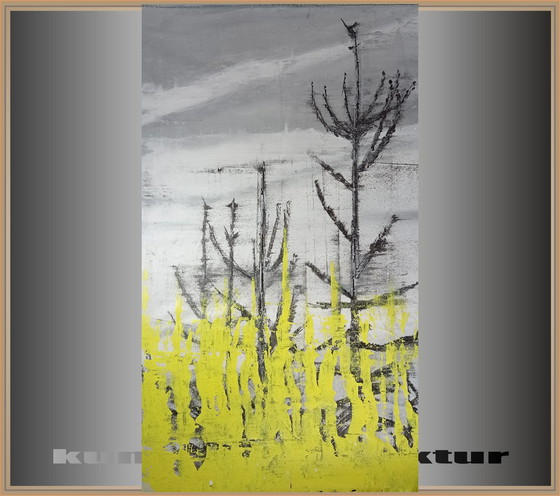 Image 1 of Xxl Art Painting Kunst Gemälde Canvas Leinwand Signiert T. G . Kellnberger #248  # Hartwork