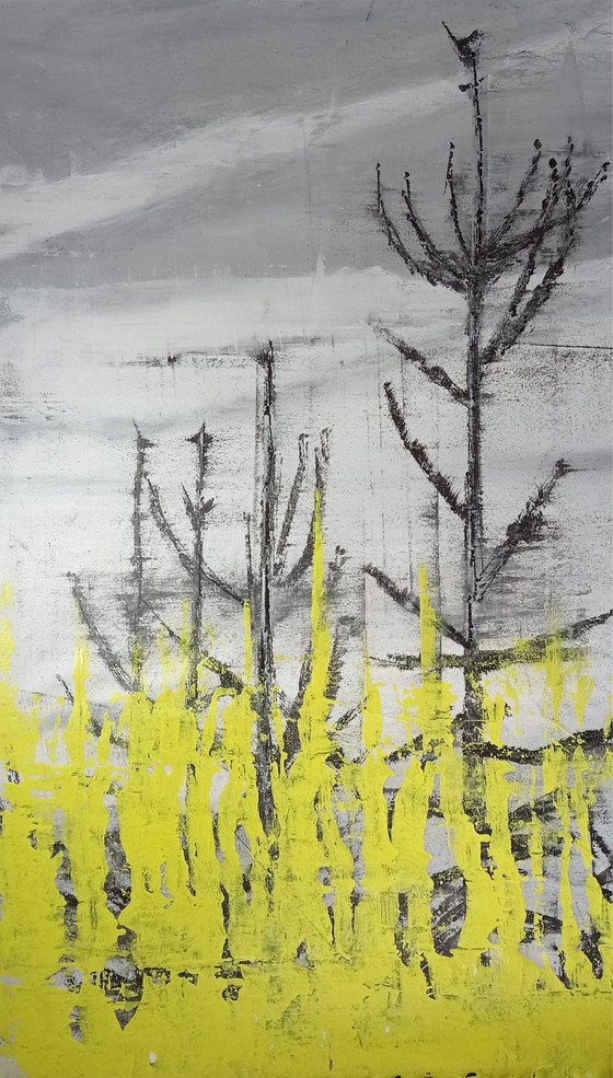 Image 1 of Xxl Art Painting Kunst Gemälde Canvas Leinwand Signiert T. G . Kellnberger #248  # Hartwork