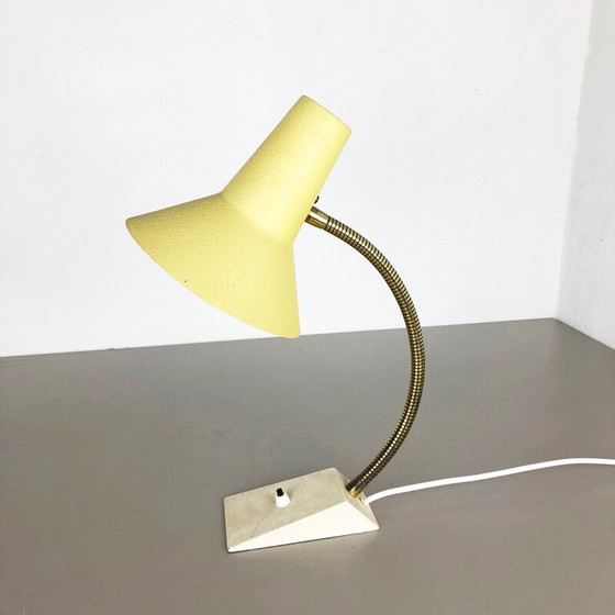 Image 1 of Modernistische Tischlampe aus Metall und Messing von SIS Lights, Deutschland 1960