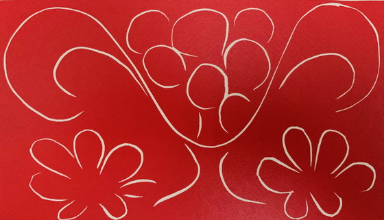 Image 1 of Matisse, Autorisierte Offset-Farblithographie, "Coupe De Fruits Flanquee De Deux Fleurs, 1943"