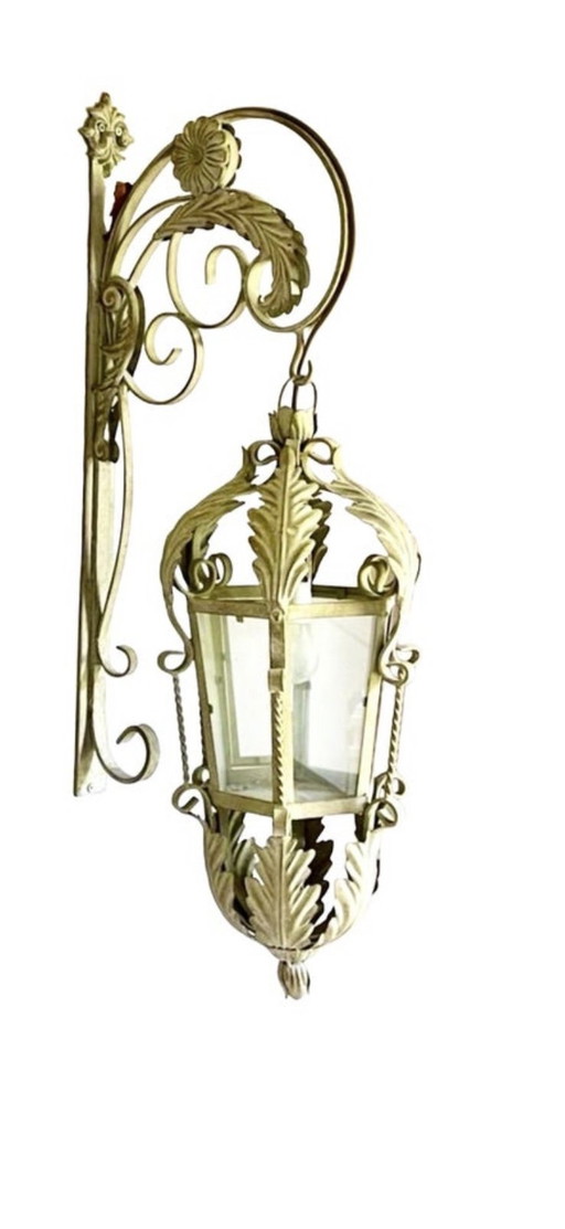 Spanische Burg Wandbeleuchtung Alle Original, um 1950