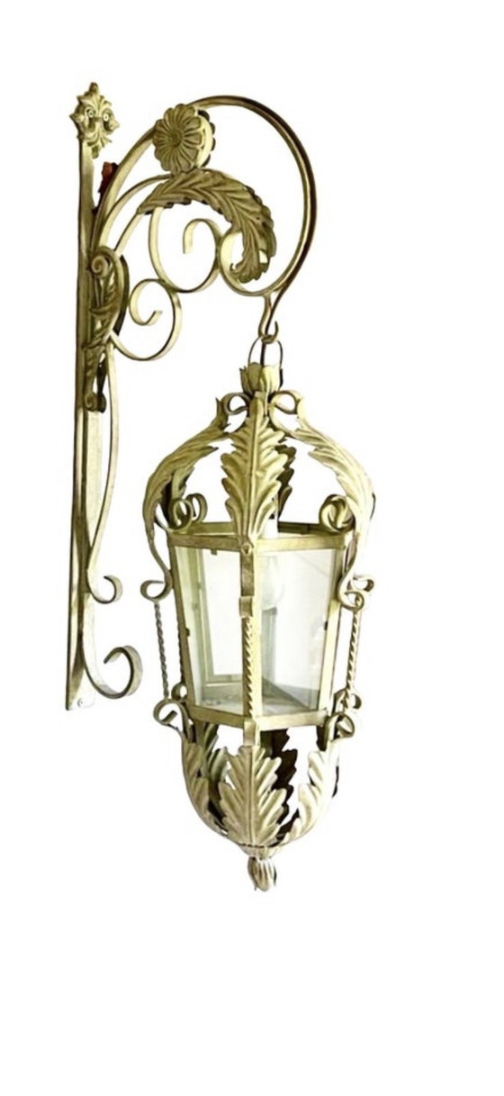 Image 1 of Spanische Burg Wandbeleuchtung Alle Original, um 1950