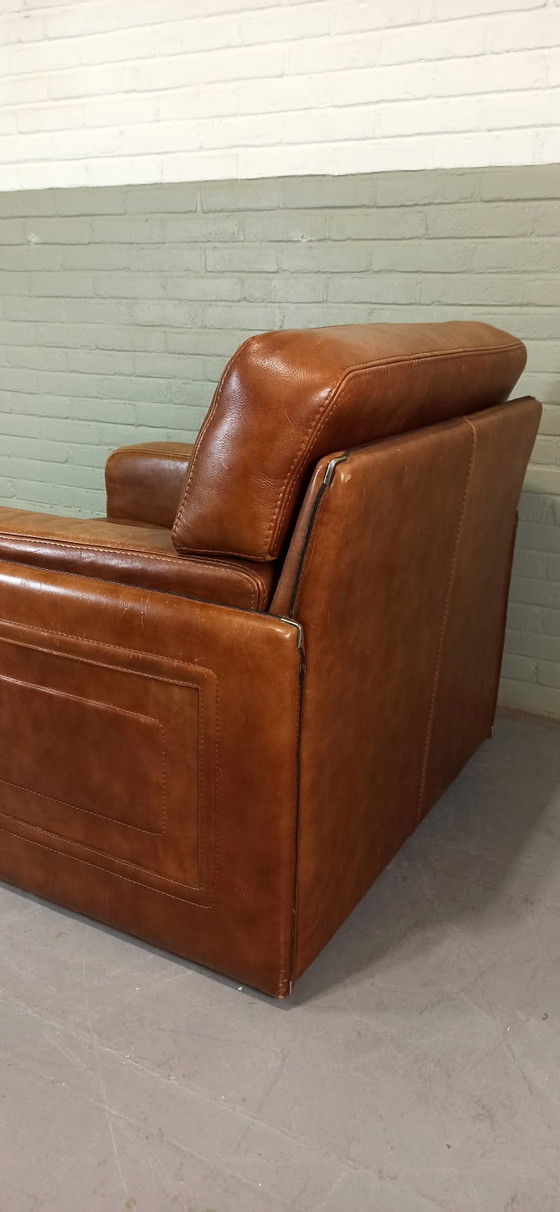 Image 1 of Baxter Arcon Cognac leren fauteuil