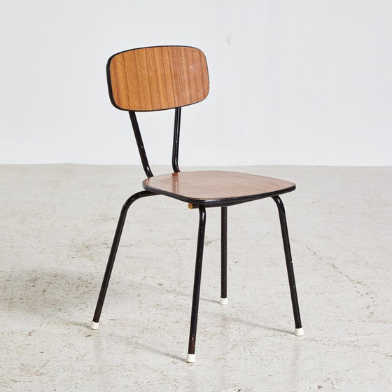 Image 1 of Mid Century Schulstuhl auf Metallgestell, 1970er Jahre