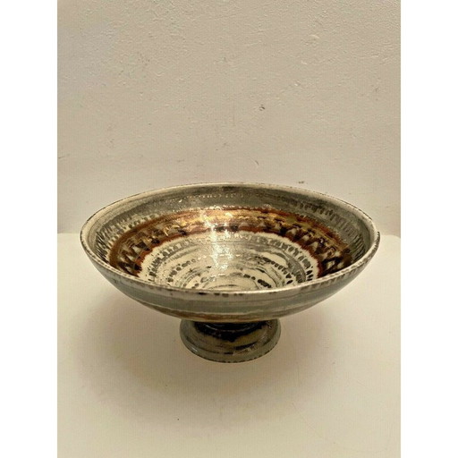 Vintage-Tasse auf Keramikabsatz von Lucien Brisdoux, 1950