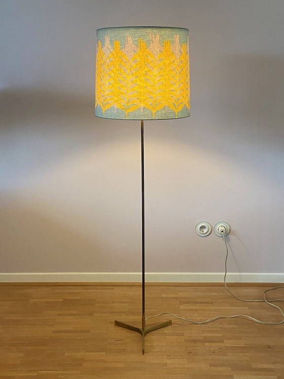 Image 1 of Vintage-Stehlampe aus Messing