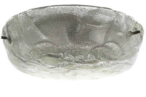 Image 1 of Vintage Plafonniere aus Eisglas