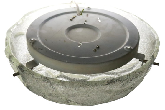 Image 1 of Vintage Plafonniere aus Eisglas