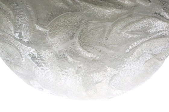 Image 1 of Vintage Plafonniere aus Eisglas