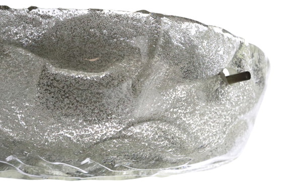 Image 1 of Vintage Plafonniere aus Eisglas