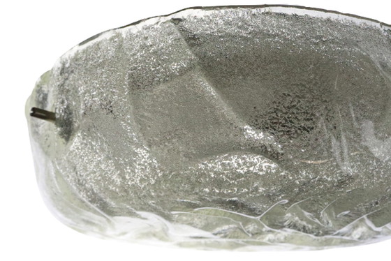 Image 1 of Vintage Plafonniere aus Eisglas