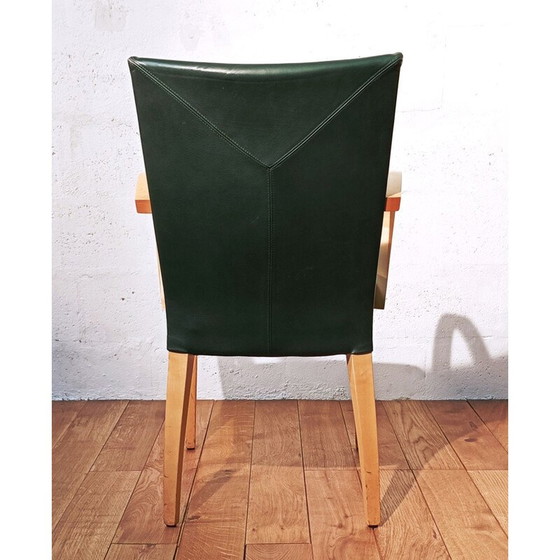 Image 1 of Vintage Potocco Stuhl aus Kunstleder, Italien