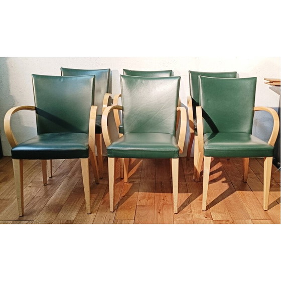 Image 1 of Vintage Potocco Stuhl aus Kunstleder, Italien