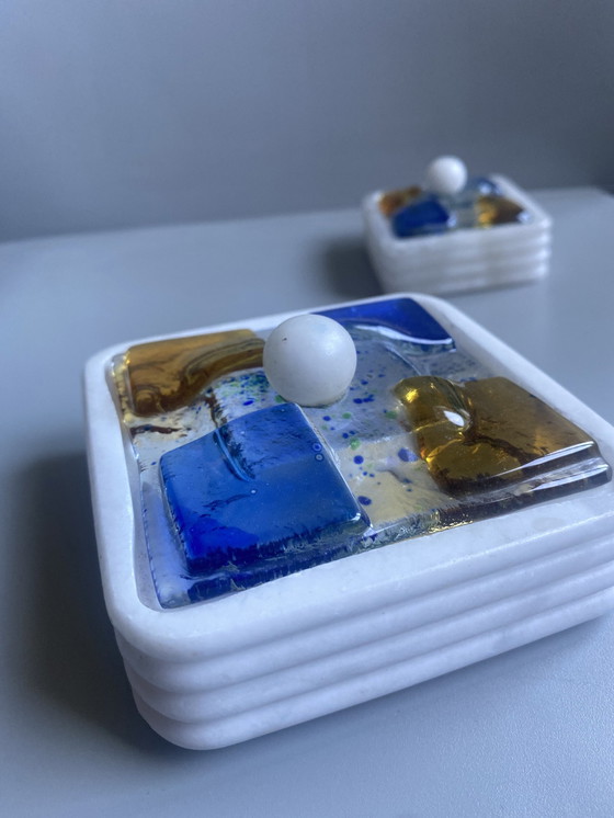 Image 1 of 2 Boites Murano Siebziger Jahre