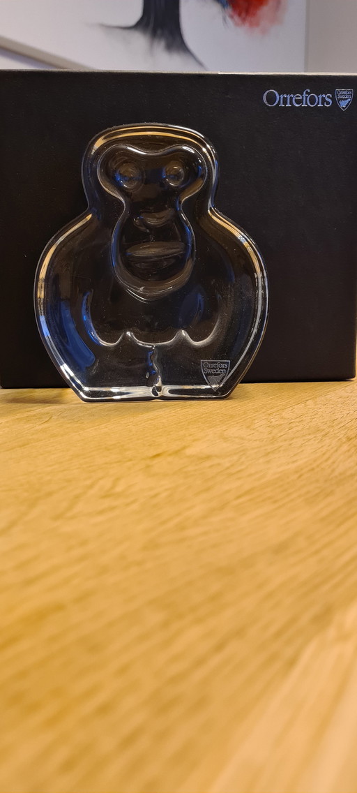 Original Orrefors Glasfigur Affe
