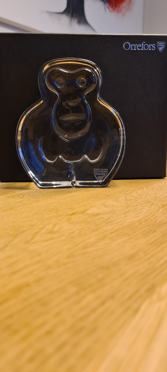 Image 1 of Original Orrefors Glasfigur Affe