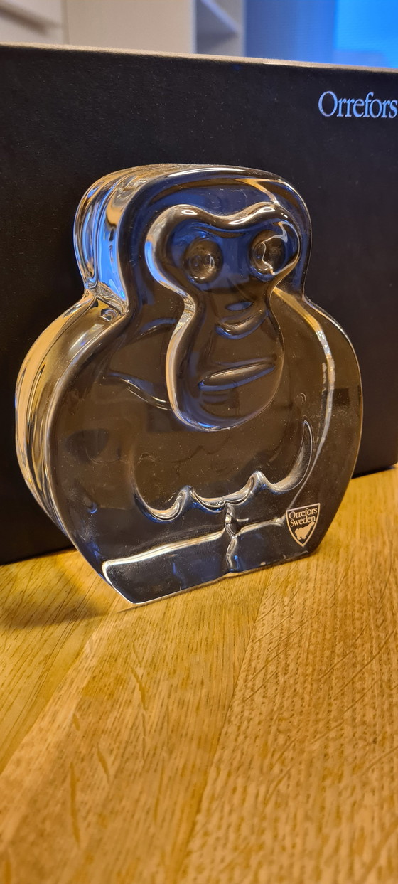 Image 1 of Original Orrefors Glasfigur Affe