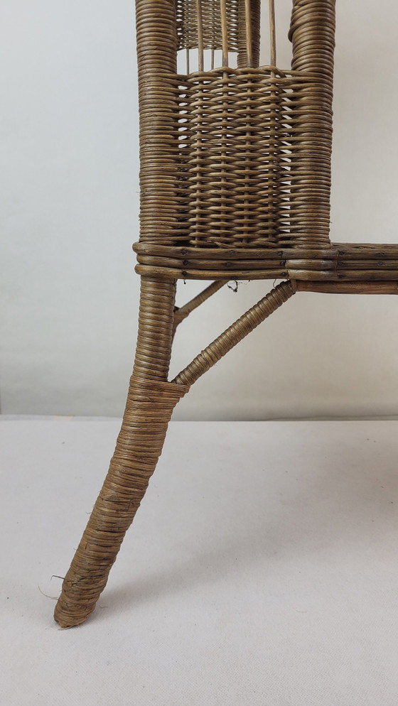 Image 1 of Beistelltisch Aus Weide & Rattan 1900