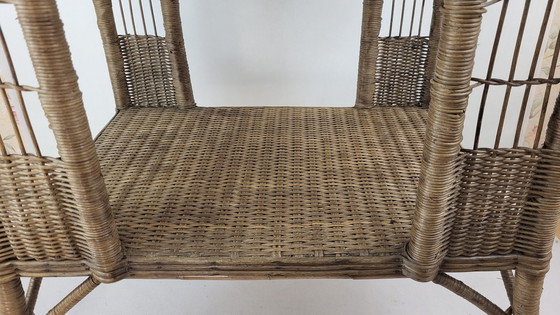 Image 1 of Beistelltisch Aus Weide & Rattan 1900