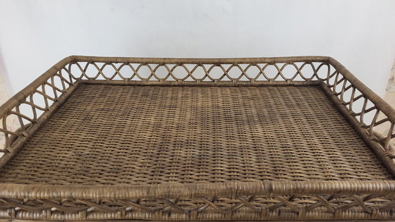 Image 1 of Beistelltisch Aus Weide & Rattan 1900