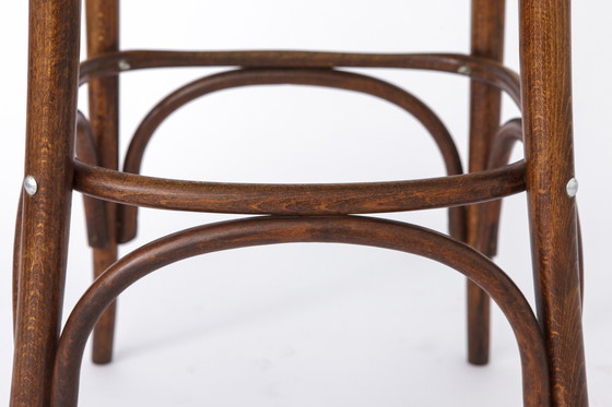 Image 1 of 1 Vintage Holz Irish Pub Hohe Hocker mit Bugholz Technik 1960S-1970S