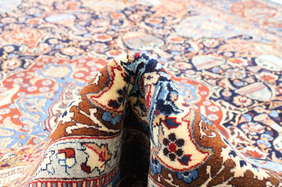 Image 1 of Original Handgeknüpfter Perserteppich Kashmar Fein Paradise Design 386 X 294 Cm Top Zustand