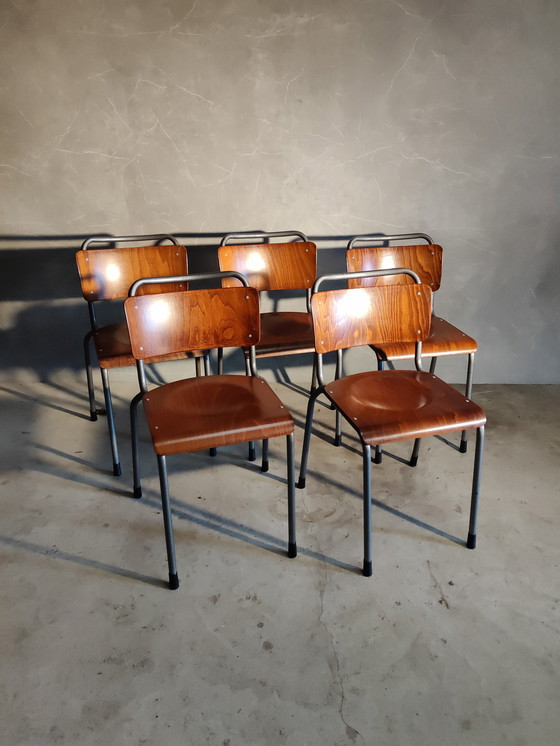 Image 1 of 5x Gispen TU Delft 106 Schulstühle