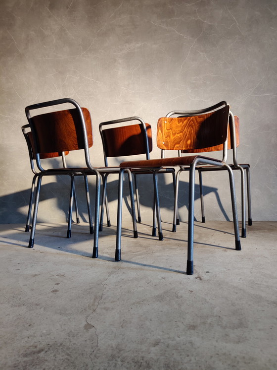 Image 1 of 5x Gispen TU Delft 106 Schulstühle