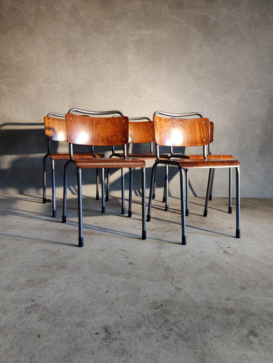 Image 1 of 5x Gispen TU Delft 106 Schulstühle