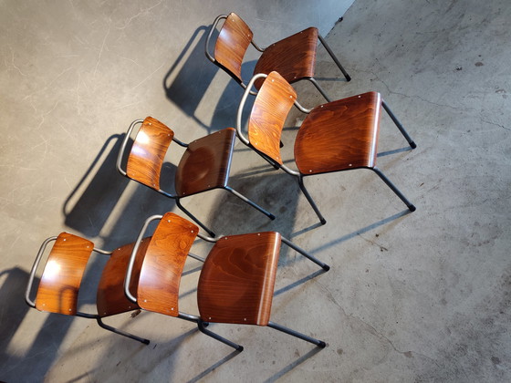 Image 1 of 5x Gispen TU Delft 106 Schulstühle