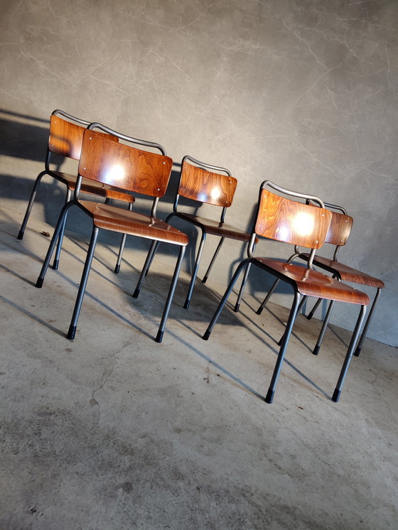 Image 1 of 5x Gispen TU Delft 106 Schulstühle