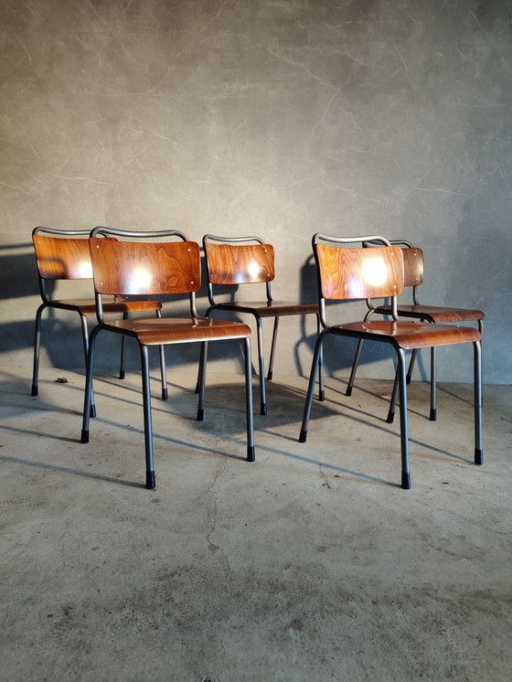 Image 1 of 5x Gispen TU Delft 106 Schulstühle