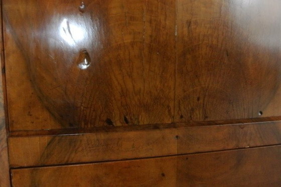 Image 1 of Biedermeier Standsekretär, Nussbaum, Mitte 19 Jh.