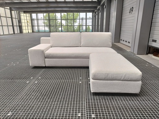 M.I.S.S. Mister 3-Sitzer-Sofa rechts Armlehne mit Fußhocker