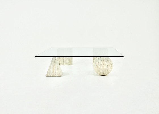 Image 1 of Couchtisch Stil "Metaphora" von Massimo & Lella Vignelli für Casigliani, 1970er Jahre