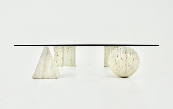 Image 1 of Couchtisch Stil "Metaphora" von Massimo & Lella Vignelli für Casigliani, 1970er Jahre