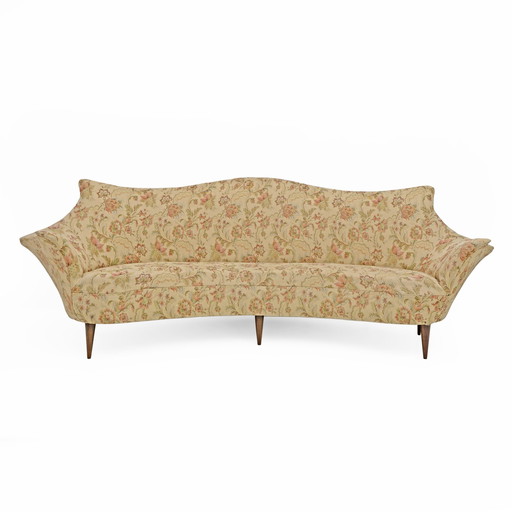 Mid-Century Modernes italienisches Sofa und zwei Sessel, Modell Manta, 1950er Jahre